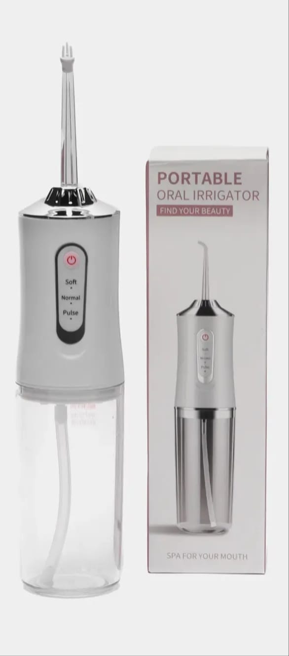 Irigator bucal fara fir, 3 moduri, Rezervor 230 ml, Functie masaj, 1400-1800 impulsuri/minut, ABS, Alb