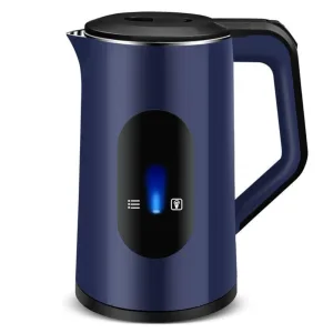 Fierbator electric portabil de 3L, ABYZ aparat de bucatarie de uz casnic, oprire automata digitala inteligenta albastru