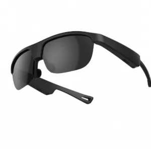 Casti Wireless Ochelari de Soare Smart ABYZ Negru Handsfree Bluetooth cu Asistent Vocal