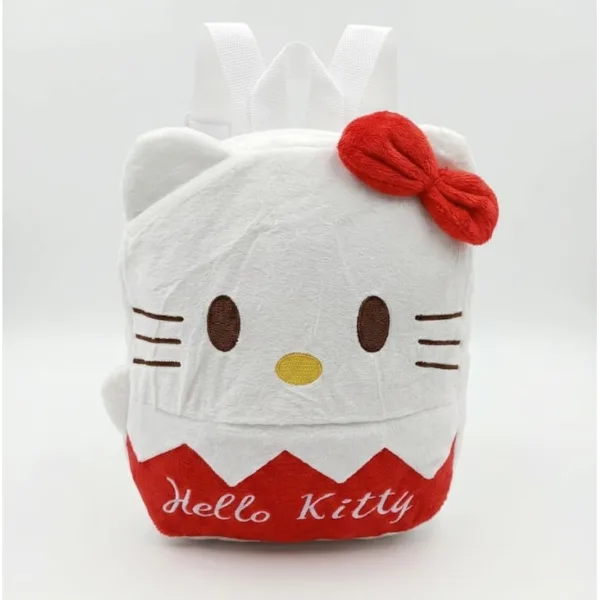 Ghiozdanel Hello Kitty alb