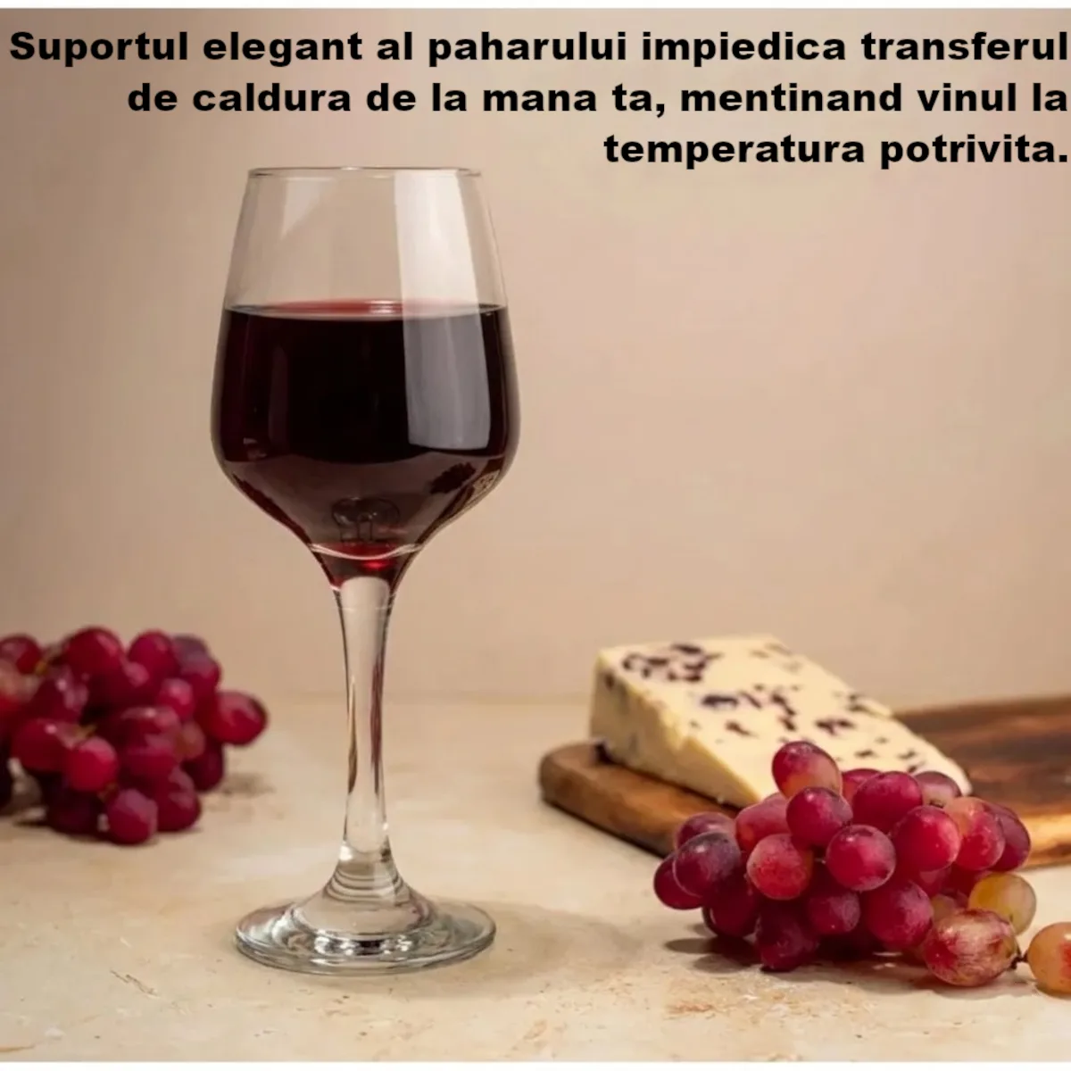 Set 6 pahare vin rosu ABYZ 310 ml, sticla transparenta, design elegant pentru servire vin - imagine 3