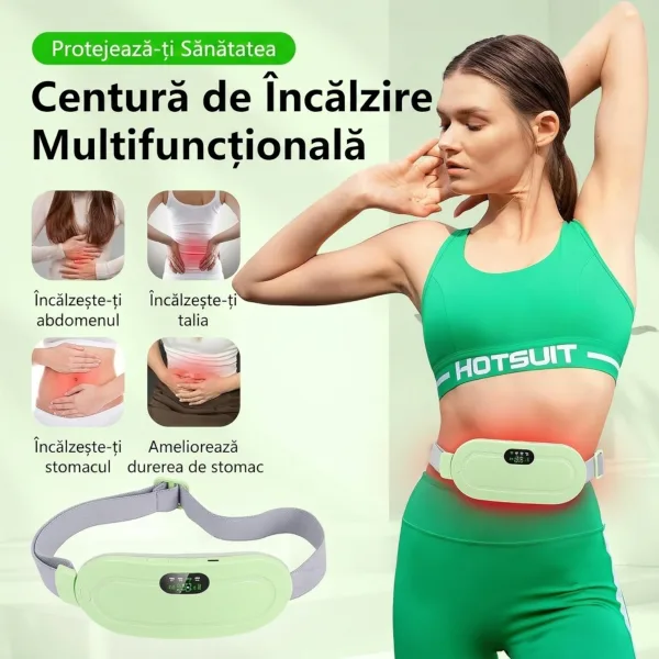 Terapie termica multifunctionala ABYZ pentru calmarea durerilor de abdomen, talie, stomac si crampe.