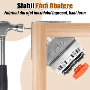 Clema de colt inchisa la 90 grade ABYZ din Otel Inoxidabil Falci Pivotante pentru Tamplarie si Sudura